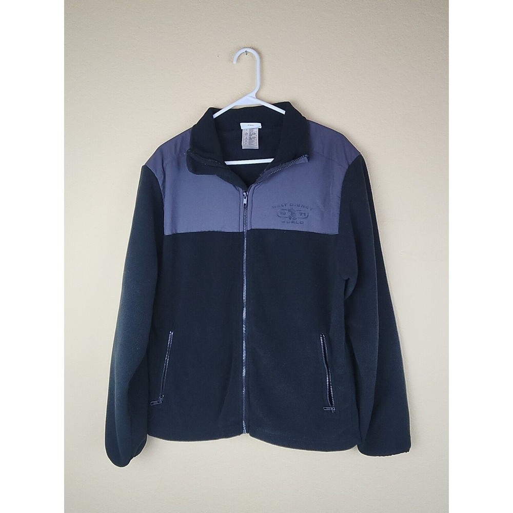 Walt Disney World Mickey Fleece Jacket Full Zip Disney Parks BlackSz Small
